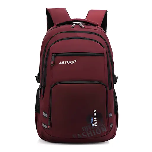 Универсальный городской рюкзак Justpack с ортопедической спинкой бордовый 31 х 48 х 19 см (5773)