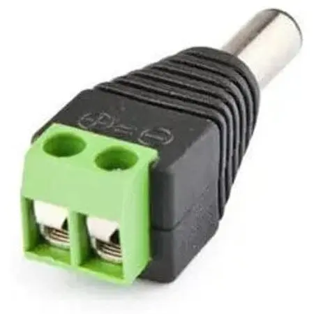 DC роз'єм на кабель живлення до камери відеонагляду male