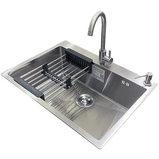 Комплект мийка + змішувач Romzha Arta U-650S Max (A)