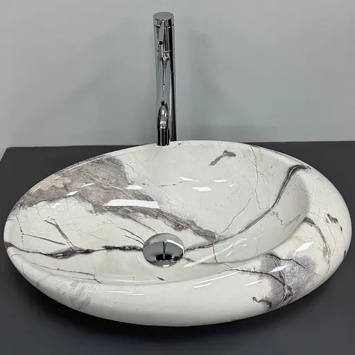 Умивальник VBI Vicenza sand glossy накладний VBI-014803, Мармур - фото 1