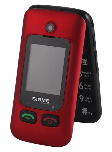 Мобильный телефон Sigma Comfort 50 Shell Duo Type-C Red-Black UA UCRF - фото 2