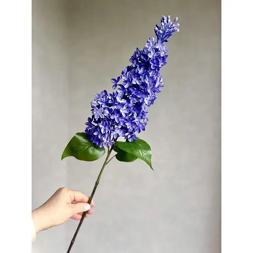 Сирень латексная Real Touch премиум качество ветка 72 см голубая - фото 7