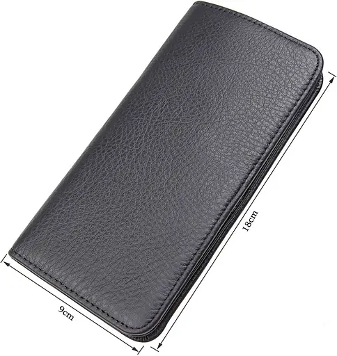 Мужской кожаный кошелек Vintage 9х18 см acs0015347 - фото 2