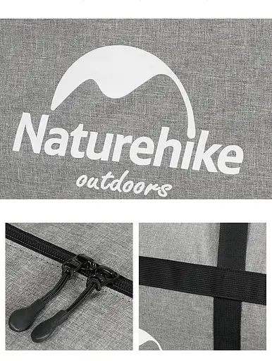 Туристична сумка-баул Naturehike NH17S021-M 45л (Чорний) - фото 3