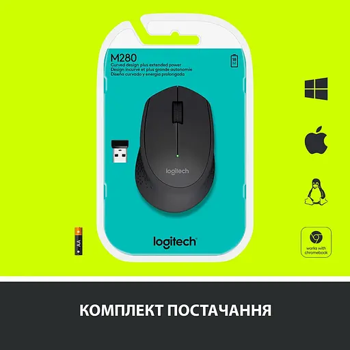 Беспроводная мышь Logitech M280 Wireless Black (910-004287) - фото 8