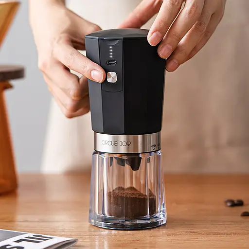 Кавомолка бездротова Circle Joy Electric Coffee Grinder (CJ-EG05) Silver - фото 3