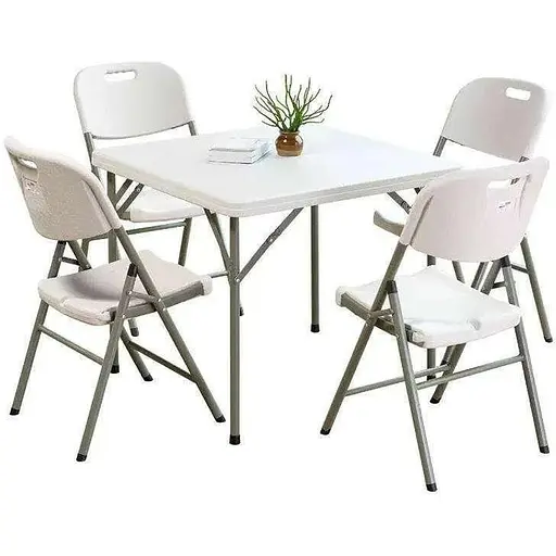 Набір садових меблів SpringFun стіл складний 88см + 4 стільці для пікніка - фото 1