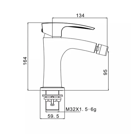 Смеситель для биде Gappo G5007-6 - фото 4