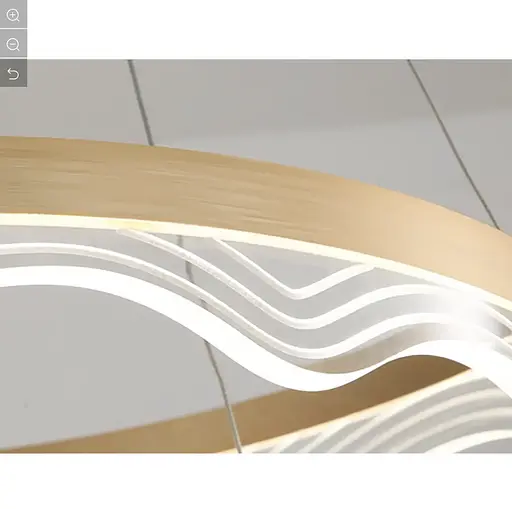 Светодиодная люстра 3 Мира PJ912 (40+60+80см) Золотистая - фото 3