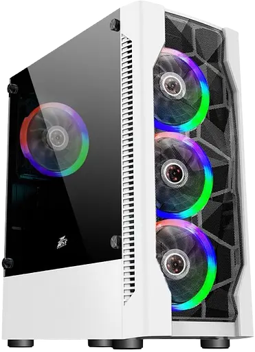 Корпус 1stPlayer D4 RGB White (D4-WH-4F1-W)