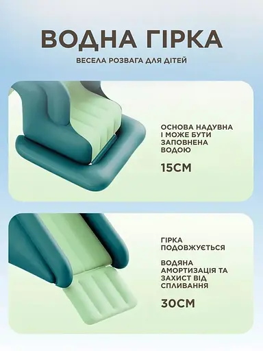 Дитячий надувний басейн із дахом| сходами та насосом - фото 2