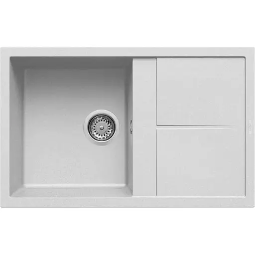 Кухонна мийка Elleci Unico 300 bianco titano 68