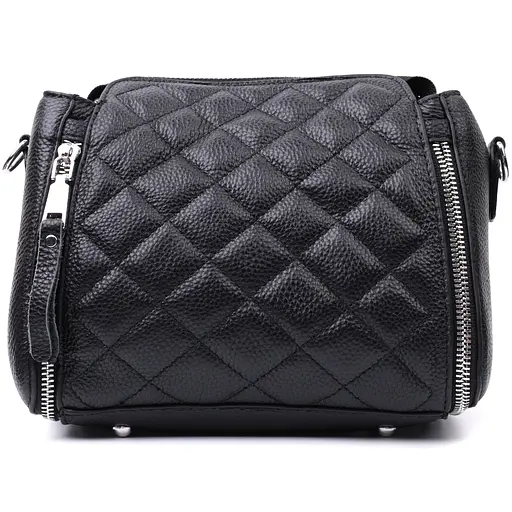 Женская сумка Vintage с ромбовидным узором из натуральной кожи 22х18х11 см sum0027013 - фото 6