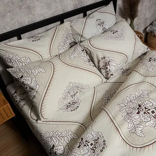 Комплект постельного белья Moon&Star Микросатин Premium Royal Elegance двуспальный 175х210 наволочки 2х50х70 - фото 4