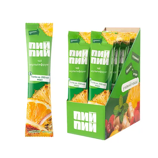 Концентрат напою Пий пий «Чай мультифрукт» пастеризований  - фото 2