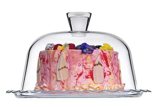 Блюдо Pasabahce Patisserie з кришкою d26 см h15 см скло (96874) - фото 3