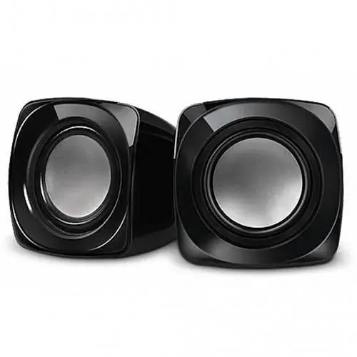 Колонки 2.0 REAL-EL S-20 черный, 2 x 3 Вт, пластиковый корпус, питание от USB - фото 1