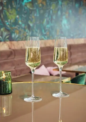 Набор бокалов C&S Symetrie для шампанского 6х210 мл хрустальное стекло Krysta (V2697/1) - фото 3