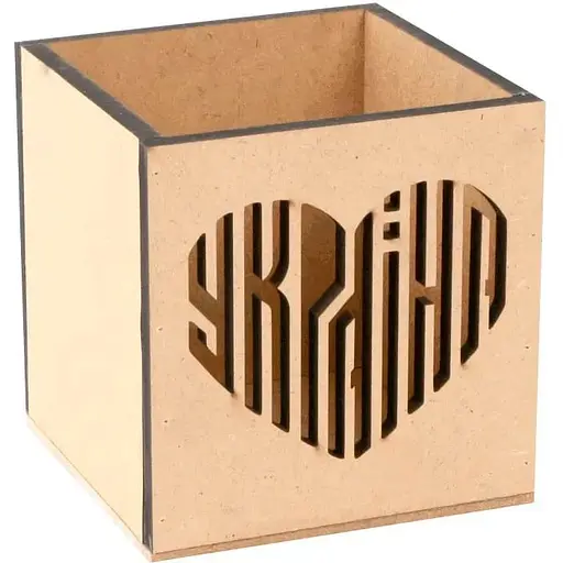 Стакан Rosa Talent Україна МДФ 10х10х10 см