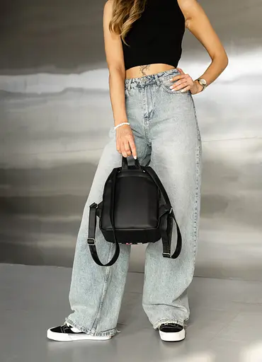 Жіночий рюкзак Sambag Brix KQH чорний принт "Cake" 29 х 22 х 10 см (11321736) - фото 4