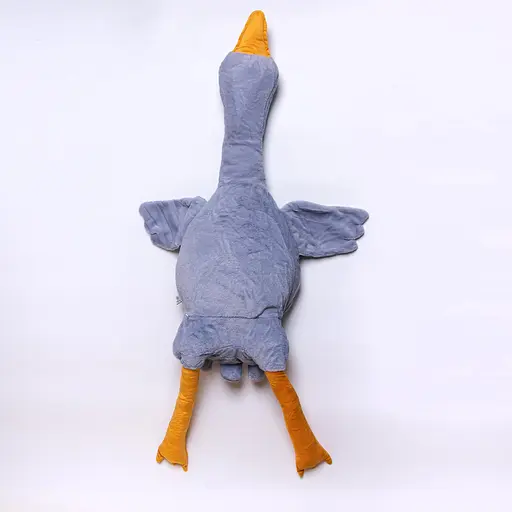 М'яка іграшка-подушка з пледом усередині Гусак-обіймусь 135 (см) 3 в 1 Сірий Colorful Home 520-6G - фото 7