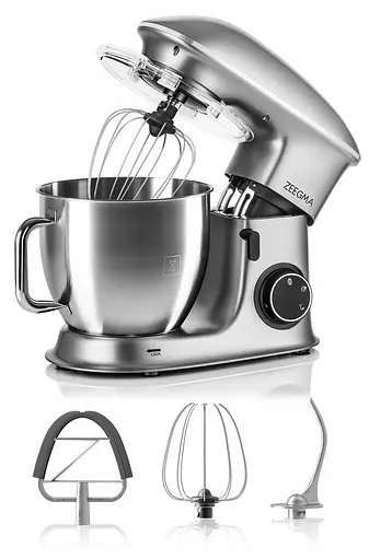 Тестомес миксер планетарный Zeegma PLANEET CHEF GREY 2200 Вт - фото 6