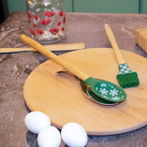 Підставка для ополоника та ложки з нержавіючої сталі 20х7.8 см, Kitchette Сріблястий 85986 - фото 6