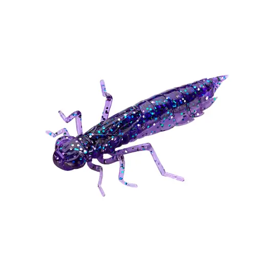 Силикон FishUP Dragonfly 0.75" #060 Dark Violet/Peacock & Silver (12 шт/уп)