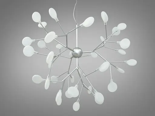 Атмосферная, вдохновляющая, исключительного качества люстра "Светлячок", 36 ламп, хром - фото 1