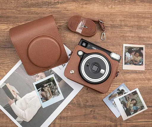 Чехол для фотоаппарата Fujifilm Instax Square SQ40 коричневый - фото 9