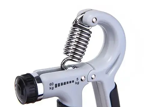 Еспандер кістьовий EasyFit (з лічильником) 5-60 кг для рук з регульованим навантаженням Чорно-сірий (EF-1905-B) - фото 3