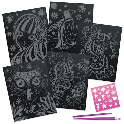 Набір для творчості Гратаж: Зоряні гравюри Nebulous Stars 11014, 5 основ - фото 2