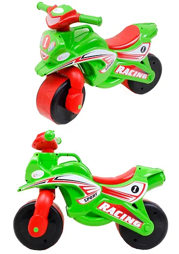 Каталка Doloni Спорт музыкальный, зеленый, 0139/5