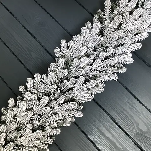 Гирлянда хвойная Hvoya Traditional пышная литая заснеженная 1.2 м - фото 8
