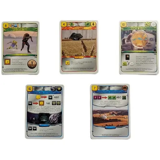 Аксесуар Kilogames Набір промо карт до гри Тераформування Марса Season 2021 укр. 5 шт. (ПКПМ2(укр))