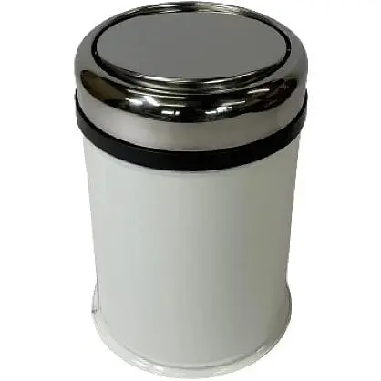 Ведро для мусора Maxiflow 8 л с крышкой Белый 4513.0000B.101.08  - фото 1