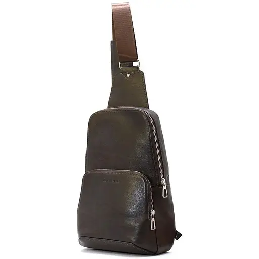 Шкіряна сумка-слінг Grande Pelle 31х20х7 см sum0025545 - фото 1