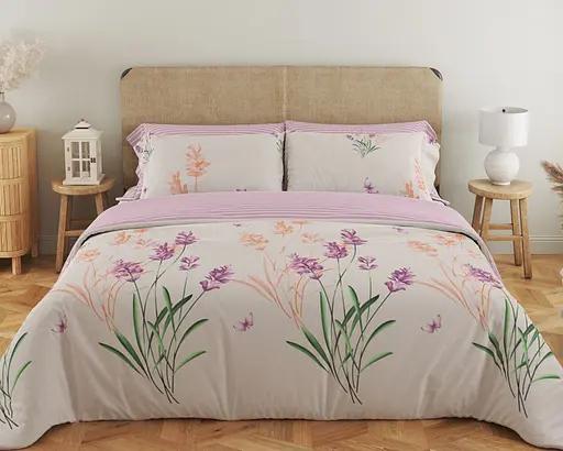 Комплект постельного белья ТЕП Soft dreams 338 Aurora семейный розовый с белым (2-03860_25786) - фото 1