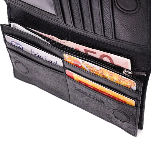 Кожаный женский кошелек ST Leather 9.5х18.5х1.5 см acs0028467 - фото 5