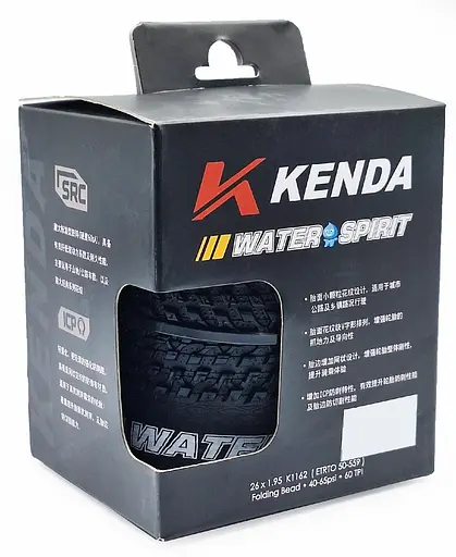 Покрышка складная велосипедная Kenda Water Spirit K1162 26х1.95 шипованная корд 60 TPI (G0001330) - фото 4