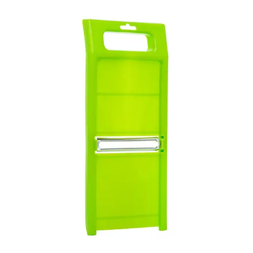 Ручна пластикова шинковка для капусти та нарізки овочів та фруктів з плаваючим лезом (34х14.5 см), Kitchette Салатовий 85424 - фото 10