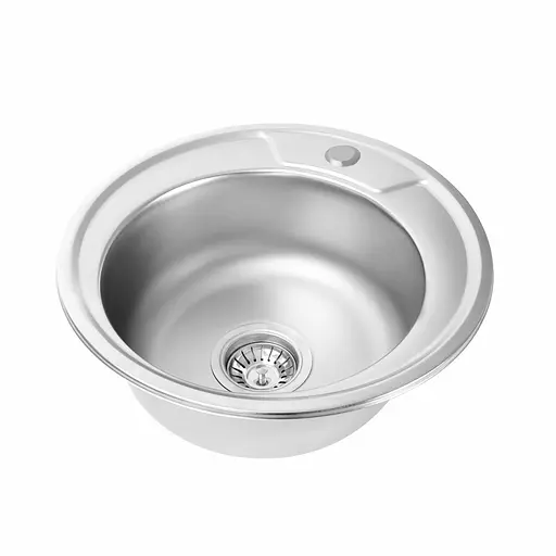 Кухонна мийка з нержавіючої сталі Platinum сатин 450 (0,6/170 мм), Satin - фото 2