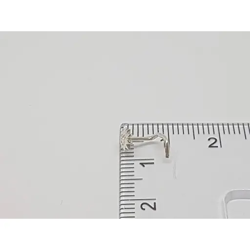 Срібна сережка-пірсинг в ніс Dear. 1007С - фото 4