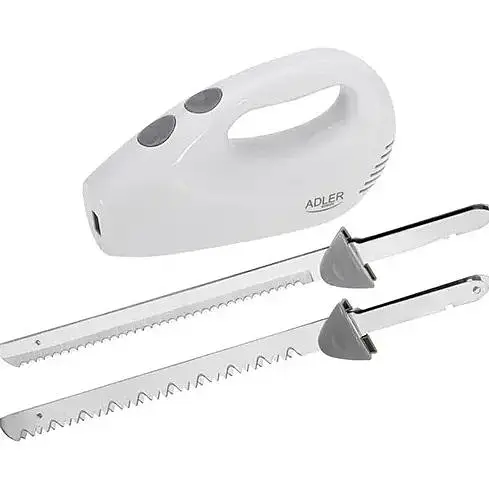 Электронож Adler AD 4512 с 2 комплектами ножей из нержавеющей стали - фото 4