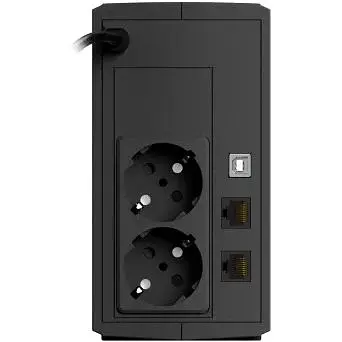 Джерело безперебійного живлення NJOY Keen 600 (UPLI-LI060KU-CG01B) Lin.int., AVR, 2 x евро, USB, пластик - фото 4