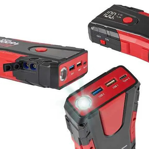 Пуско зарядное устройство (бустер) для авто Alligator JS840 Jump Starter 16000mAh + Power Bank - фото 4