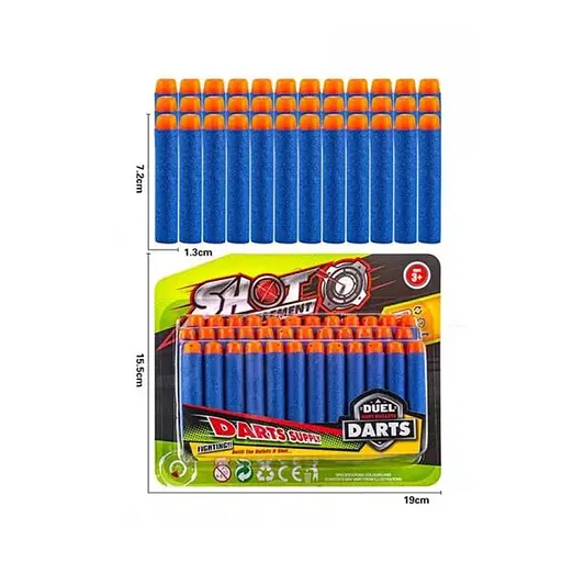 Мягкие пули K814-1/K814-2, 36 шт. (в ассортименте)