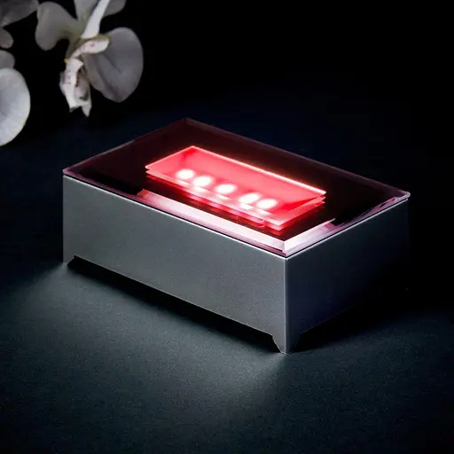 Кришталева прямокутна світлова підставка - фото 4