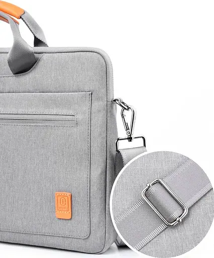 Сумка для ноутбука WiWU Pioneer Shoulder Handbag for MacBook New 13.3/14" (Grey) [81040] - фото 3