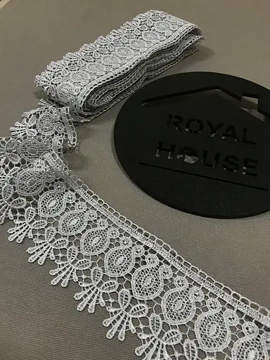 Мереживо Арфа сіре - фото 2